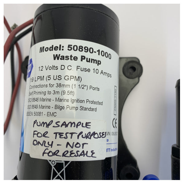 Jabsco 50890-1000 Pompa għall-Ilma Maħmuġ 12V - 38mm