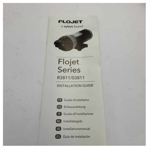 Flojet R3811343A Pompa a membrana Triplex - pompa automatica per acqua marina 24V