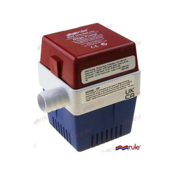 Підводний морський трюмний насос Rule 800 GPH 12V - серія 20F Square