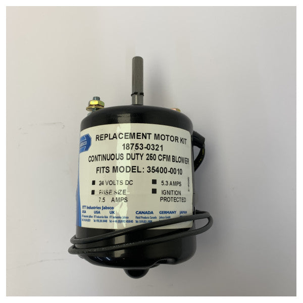 Mutur tal-Blower Marittimu Jabsco 24V 18753-0321