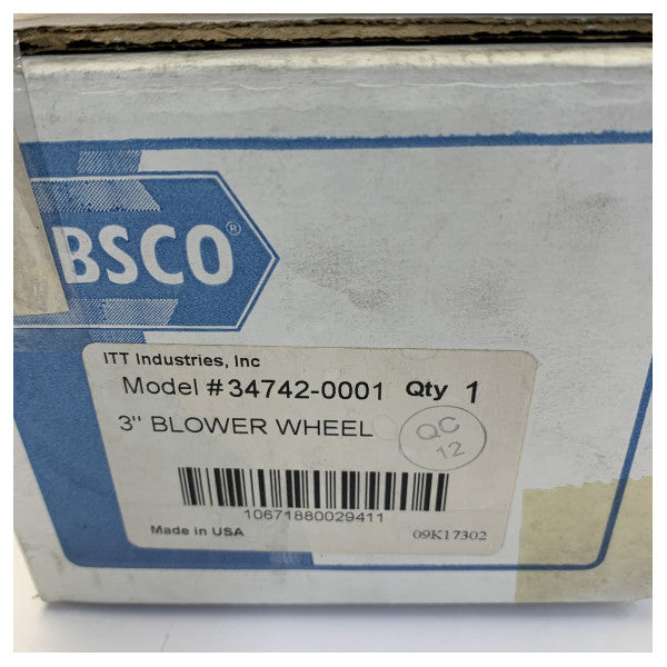 Jabsco 34742-0001 Kit tar-Rota tal-Blower - Impeller tal-Extractor Marin