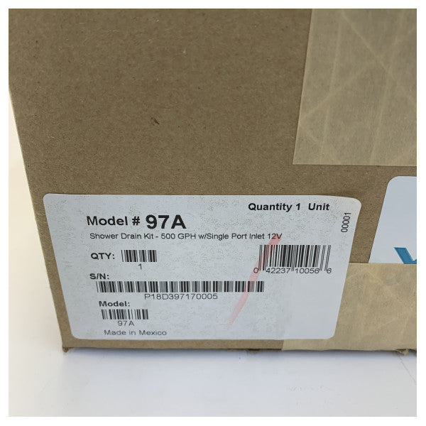 Sistema tal-Pompa tad-Drain tal-Doċċa Rule 97A 500 GPH 12V