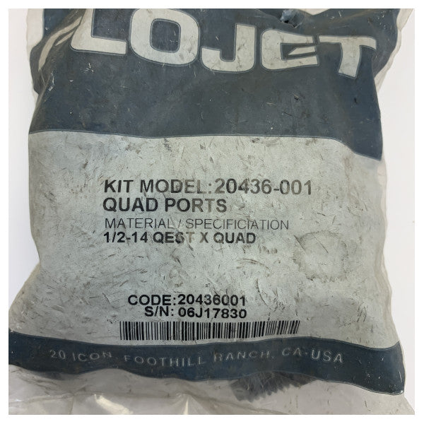 Flojet 20436001 Straight Hose Barb Fitting 1/2 Inch Threaded Male Connector