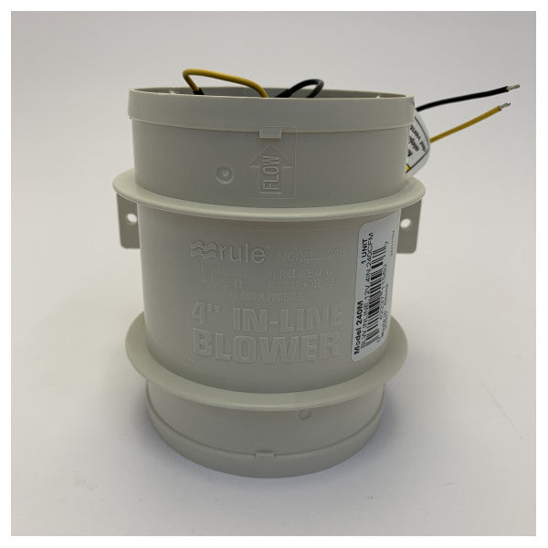 Rule 240M In-Line Marine-Gebläse 4-Zoll 12V Lüfter