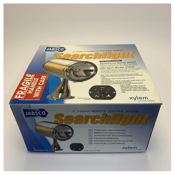 Jabsco Marine Spotlight 6\" Krom 12/24V Spot-Flod Ytmontering - 63022-0012