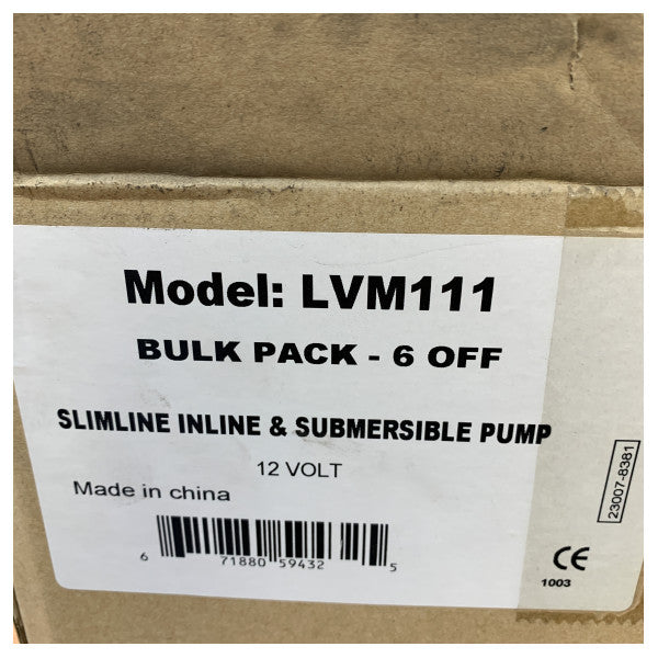 LVM Kongo 111 Daldırma Yüksek Akış Pompası 12V - LVM111