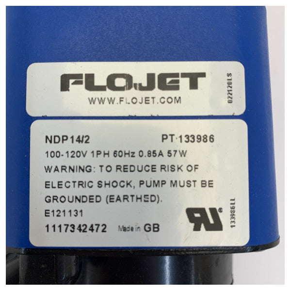 Pompa odśrodkowa z napędem magnetycznym Flojet NDP14/2 110V 1-60 3/8 NPT