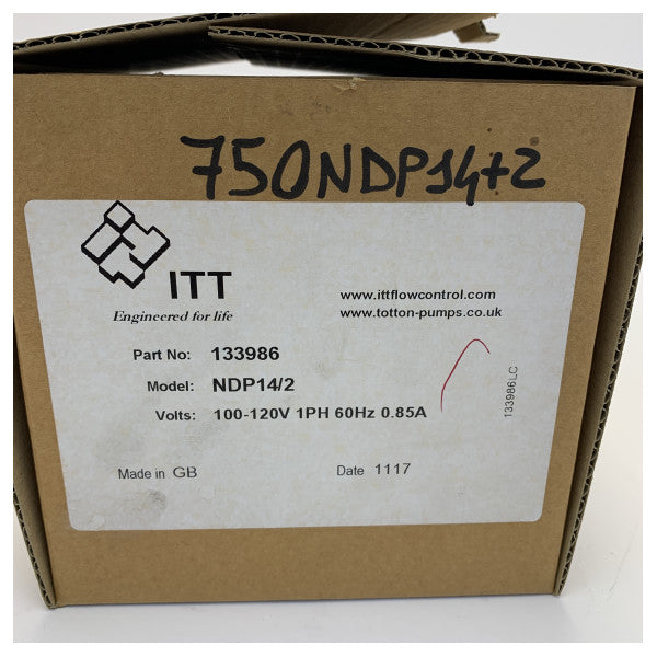 Flojet NDP14/2 Magnetantrieb Zentrifugalpumpe 110V 1-60 3/8 NPT
