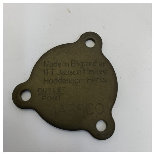 Plaque de couverture du port de sortie Jabsco 12076-0000