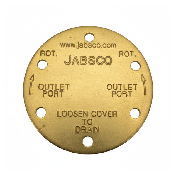 Coperchio di drenaggio della pompa in ottone Jabsco 9566 - 0190956600