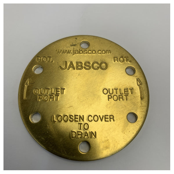 Coperchio di drenaggio della pompa in ottone Jabsco 9566 - 0190956600