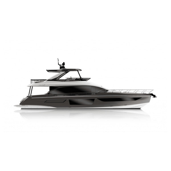 Azimut 53 fly Deck desni prednji prozorni ostakljeni panel - A000161559