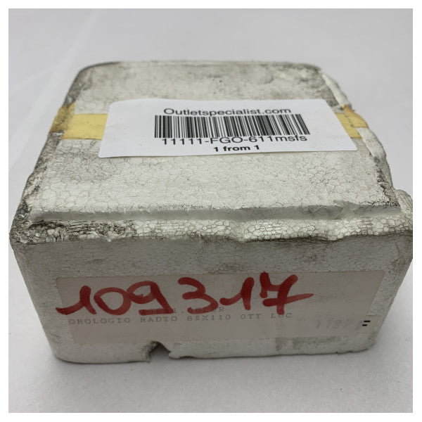 Barigo 611MSFS Clock Silent Polished Octagonal Design