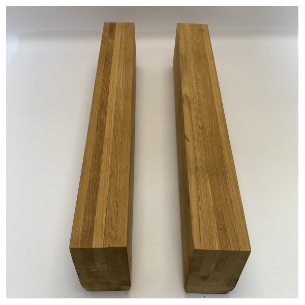 Poutres de support de dérivation en teck 80 x 10 x 18 cm