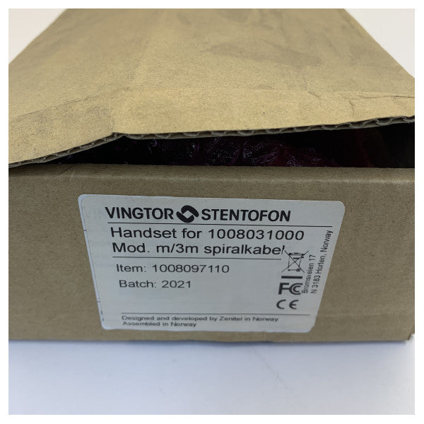 Zenitel CRM-V-HS IP planmonteret master-håndsæt til marine intercom | 1008097110