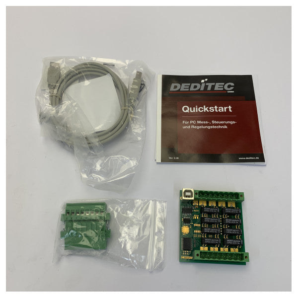 Deditec USB-RELAIS-8_B Μονάδα εξόδου ρελέ USB 8 καναλιών - Νέο