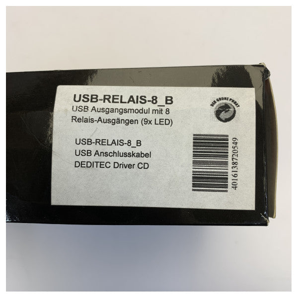 Deditec USB-RELAIS-8_B Μονάδα εξόδου ρελέ USB 8 καναλιών - Νέο
