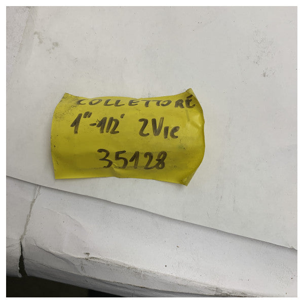 Holdbar 1/2 tomme messing dual outlet samler til marine køle- og varmesystemer