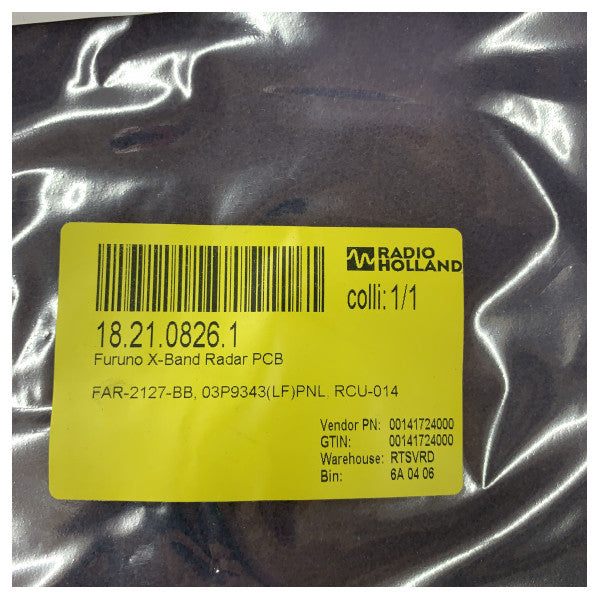 Carte PCB Furuno FAR-2127-BB X-Band Radar 03P9343(LF)PNL RCU-014 - Inutilisée