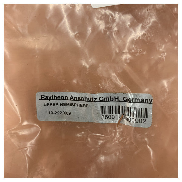 Raytheon Anschutz Standard 20 Gyrocompass Upper Hemisphere 110-222.X09