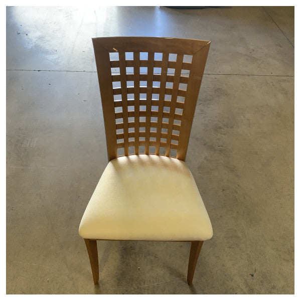 Chaise de salle à manger Design Costantini Pietro 27595 en bois avec cuir