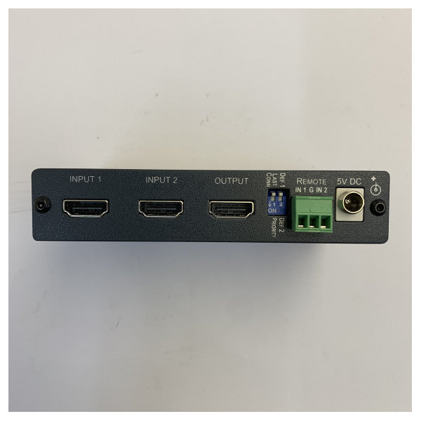 Kramer VS-211H2 4K HDR conmutador HDMI automático 2x1 HDCP 2.2 controlable a distancia
