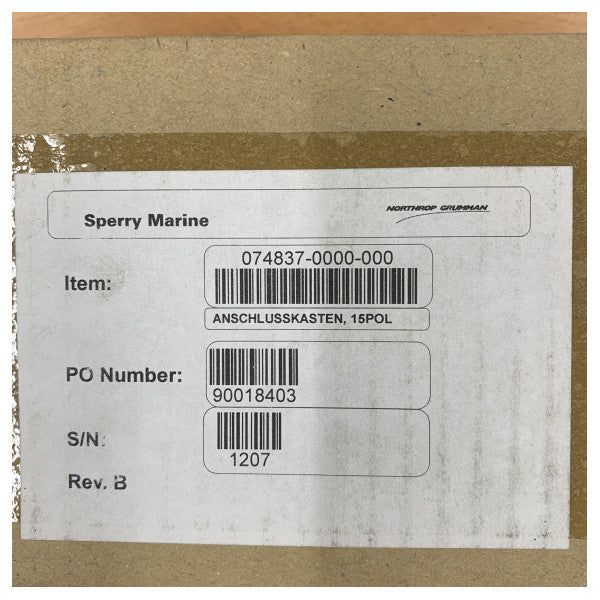 Marine Junction Box Connection Unit Type 4894-AC - 074837-0000-000