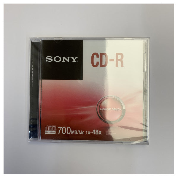 Sony CD-R 700MB 80min 48X Οπτικά Μέσα - συσκευασία 5 τεμαχίων Slim Jewel Case CDQ80SJ