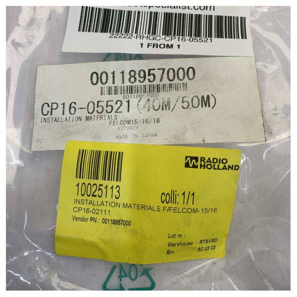 Furuno CP16-05521 Satcom-C Installation Kit for FELCOM 15/16/18