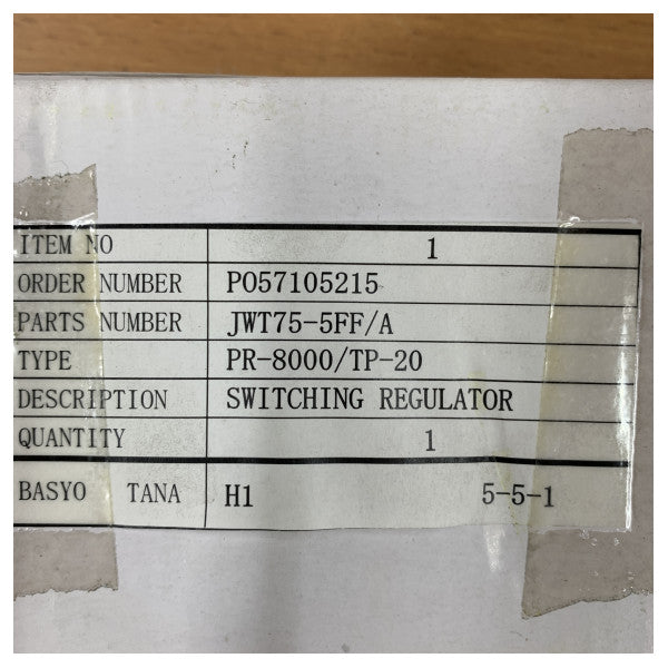 Tokyo Keiki PR-8000 - JWT75-5FF/A - Τροφοδοτικό Ρυθμιστή Εναλλαγής Αυτόματου Πιλότου