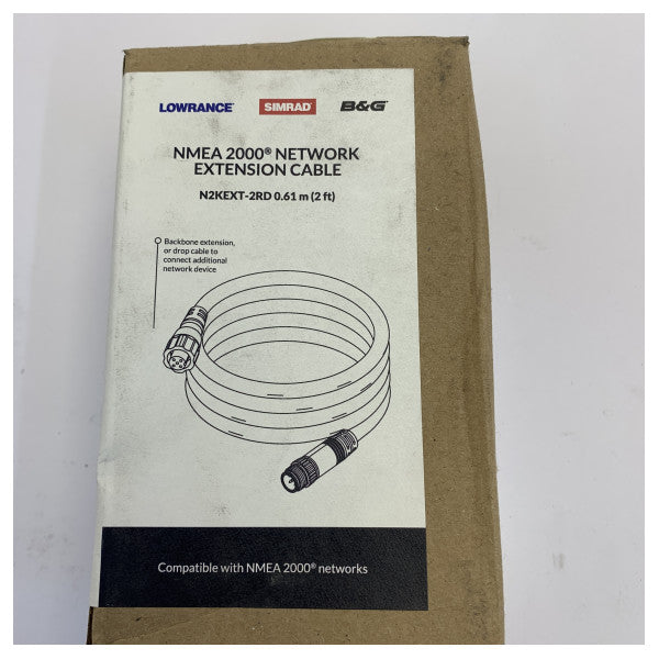Navico NMEA 2000 Backbone förlängningskabel N2KEXT-2RD - 0,6 m (2 fot)