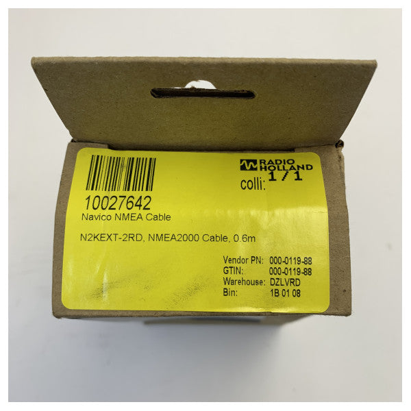 Navico NMEA 2000 Backbone förlängningskabel N2KEXT-2RD - 0,6 m (2 fot)
