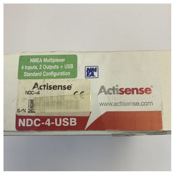 Multiplexor Actisense NDC-4-USB NMEA 0183 con cable USB integrado