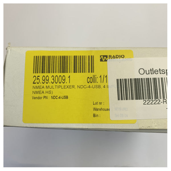 Multiplexor Actisense NDC-4-USB NMEA 0183 con cable USB integrado