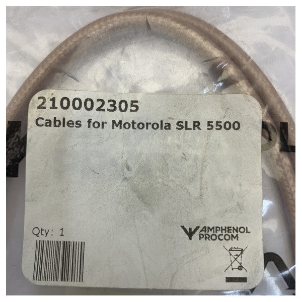 Kit di cavi coassiali RF Amphenol Procom per Motorola SLR5000 e duplexer DPF