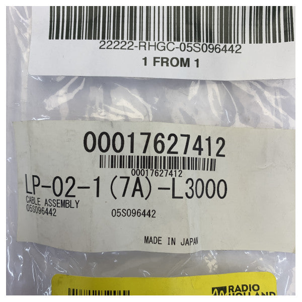 Furuno LP-02-1(7A)-L3000 Ensemble de câble 05S096442 3 m