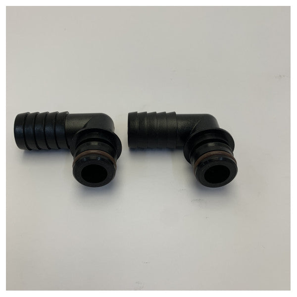 Flojet 20381-018 Σύνδεσμος σωλήνα γωνίας 90° με ρακόρ 3/4 ίντσας