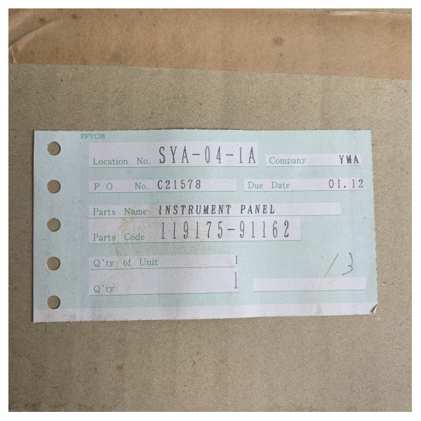 يانمار 119175-91162 لوحة أدوات المحرك البحري 119175-91162