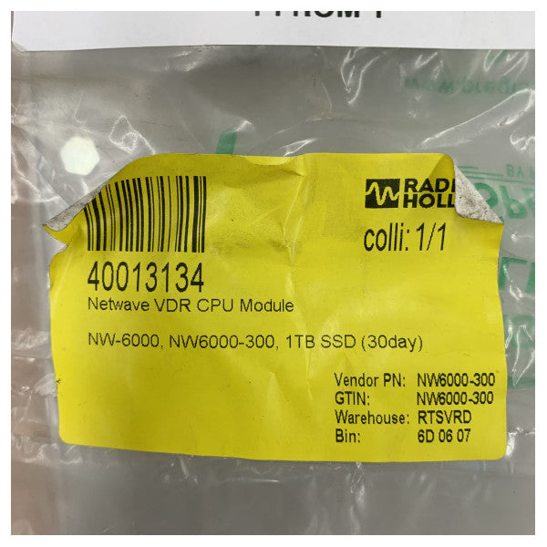Netwave NW6000 VDR CPU-modul med 1 TB SSD (30 dagers opptak) - NW6000-300