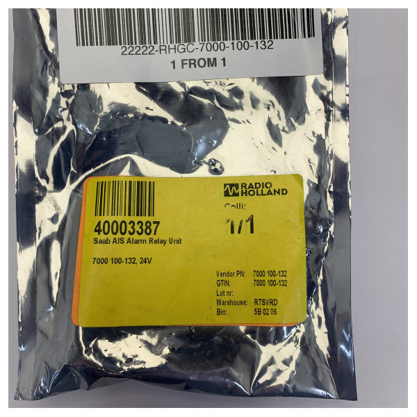 Saab AIS Alarm Relay Unit 7000 100-132, 24V Marine Electronics