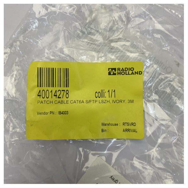 ACT IB4003 Cat6 S/FTP LSZH Ethernet Patch Cable - Shielded RJ45 - 3m