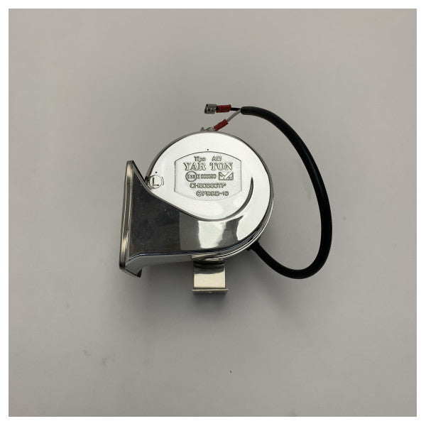 Yarton HYF-360MR Stainless Steel Marine Electric Horn - Durable 12/24V Boat Signal Horn for Safe Maritime Communication