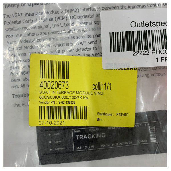 Cobham SAILOR VSAT Módulo de interfaz 600/900ka 100GX Ka - 62-136435