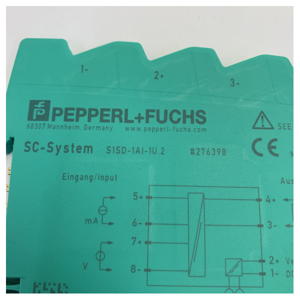 Pepperl+Fuchs S1SD-1AI-1U.2 Signal Conditioner 24VDC ±10V DIN Rail Mount