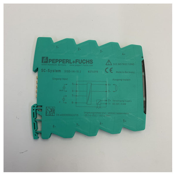 Pepperl+Fuchs S1SD-1AI-1U.2 Συντηρητής Σήματος 24VDC ±10V για τοποθέτηση σε ράγα DIN