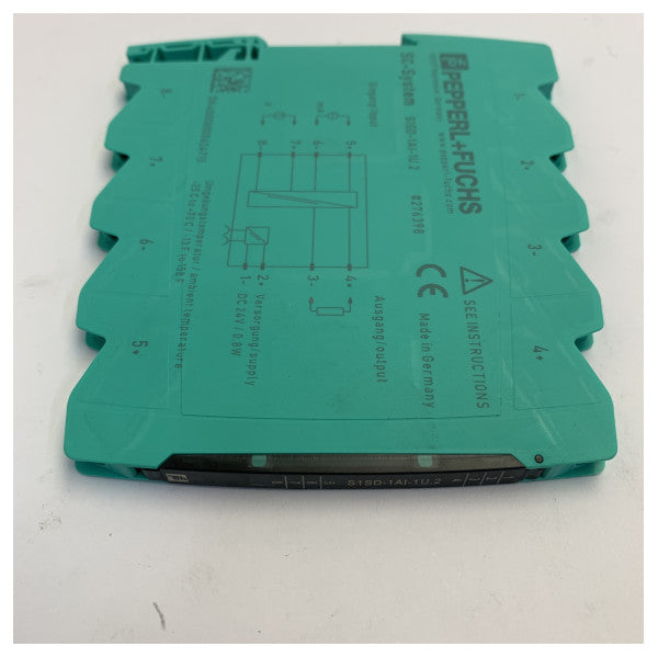 Pepperl+Fuchs S1SD-1AI-1U.2 Συντηρητής Σήματος 24VDC ±10V για τοποθέτηση σε ράγα DIN