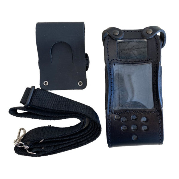 Icom Leather Carrying Case for IC-M71EURO+ Marine Radio with Belt Clip - TAS-LTM71