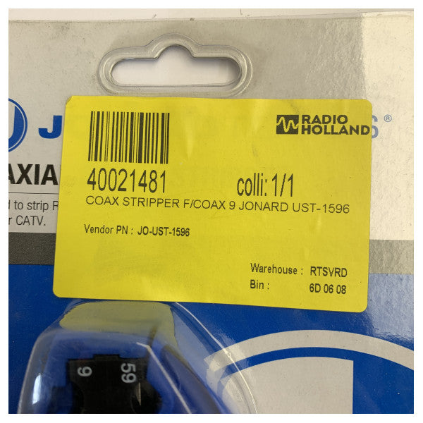 Jonard Tools UST-1596 skidač koaksijalnih kabela za COAX 9 kabele