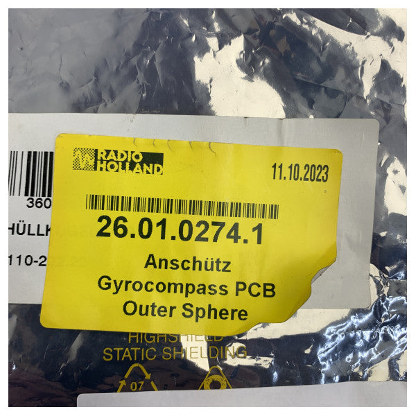 Raytheon Anschutz Standard 20 Gyrocompass carte PCB de sphère extérieure 110-222.22
