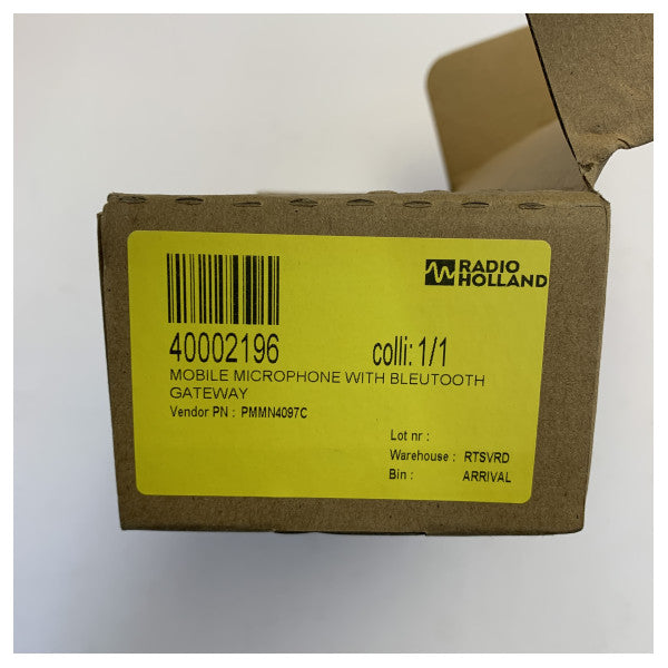 Microfone Bluetooth para rádio móvel Motorola PMMN4097C - Novo e sem uso